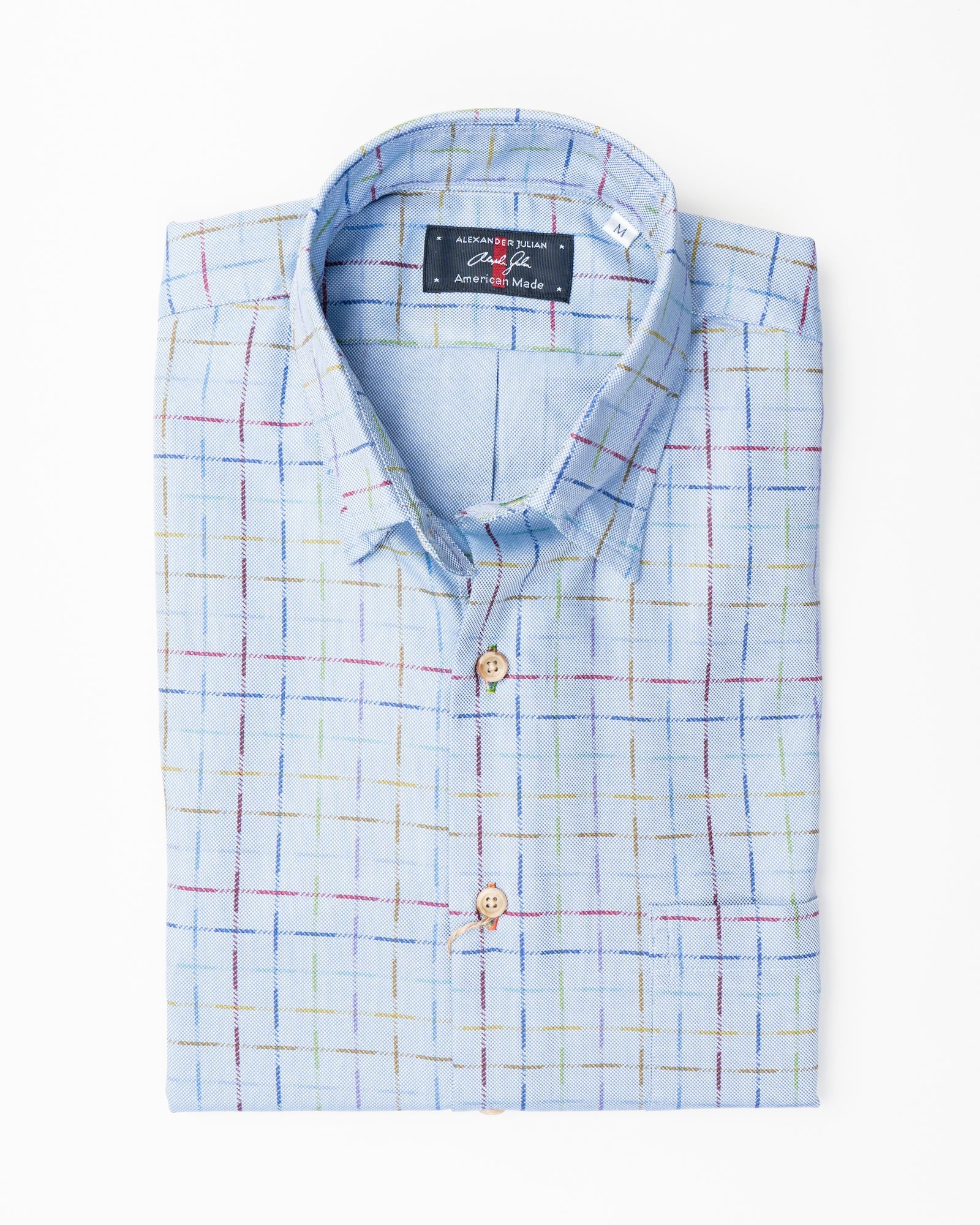 Overprinted Royal Oxford Shirt Alexander Julian