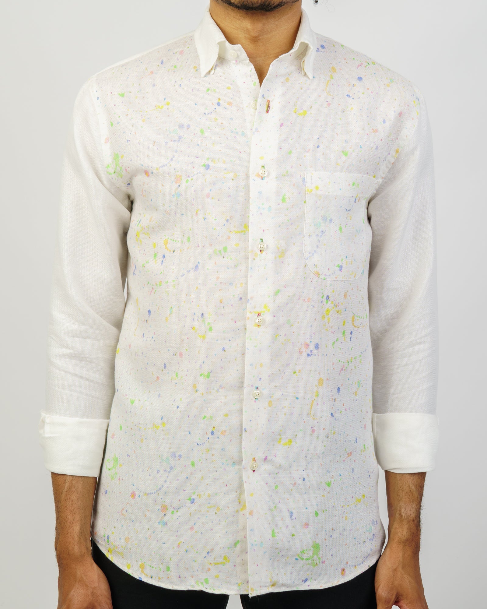 Fish Linen Shirt - Alexander Julian