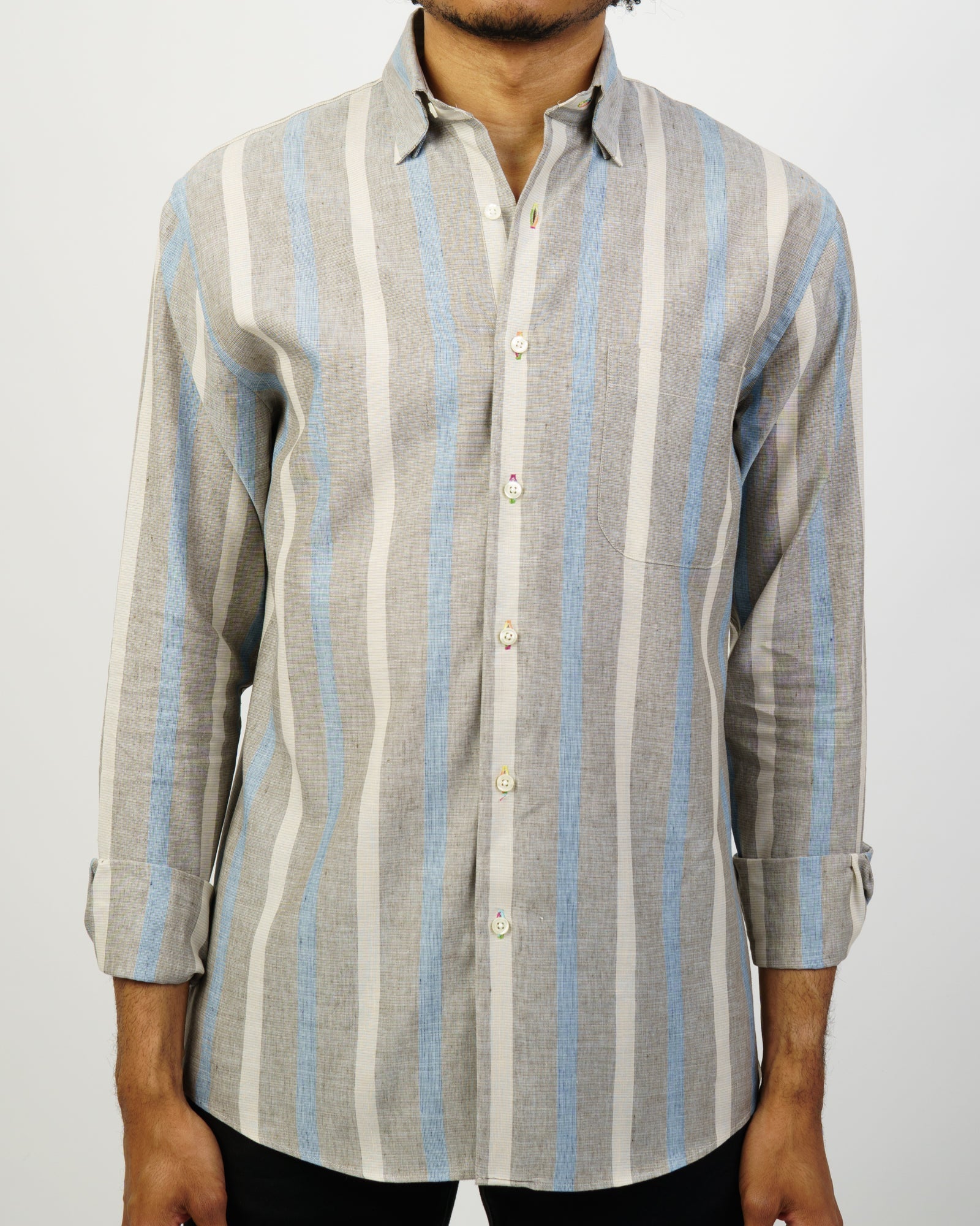 Fish Linen Shirt - Alexander Julian